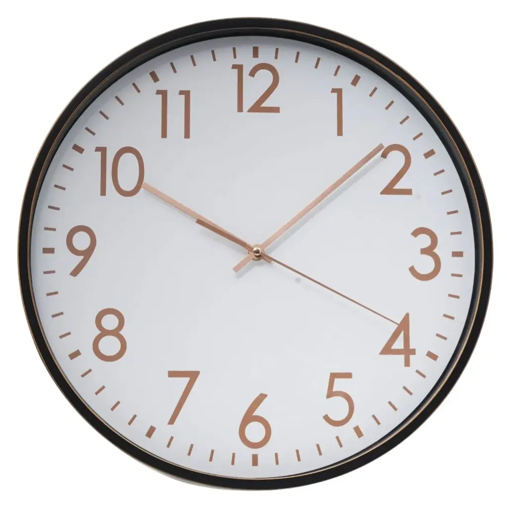 RELOJ DE PARED BLANCO/NEGRO REF:BR-8121-1B/2B 40CM 