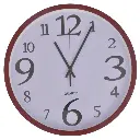 RELOJ DE PARED 2 TONOS VINO/CREMA REF:ES26191 35CM