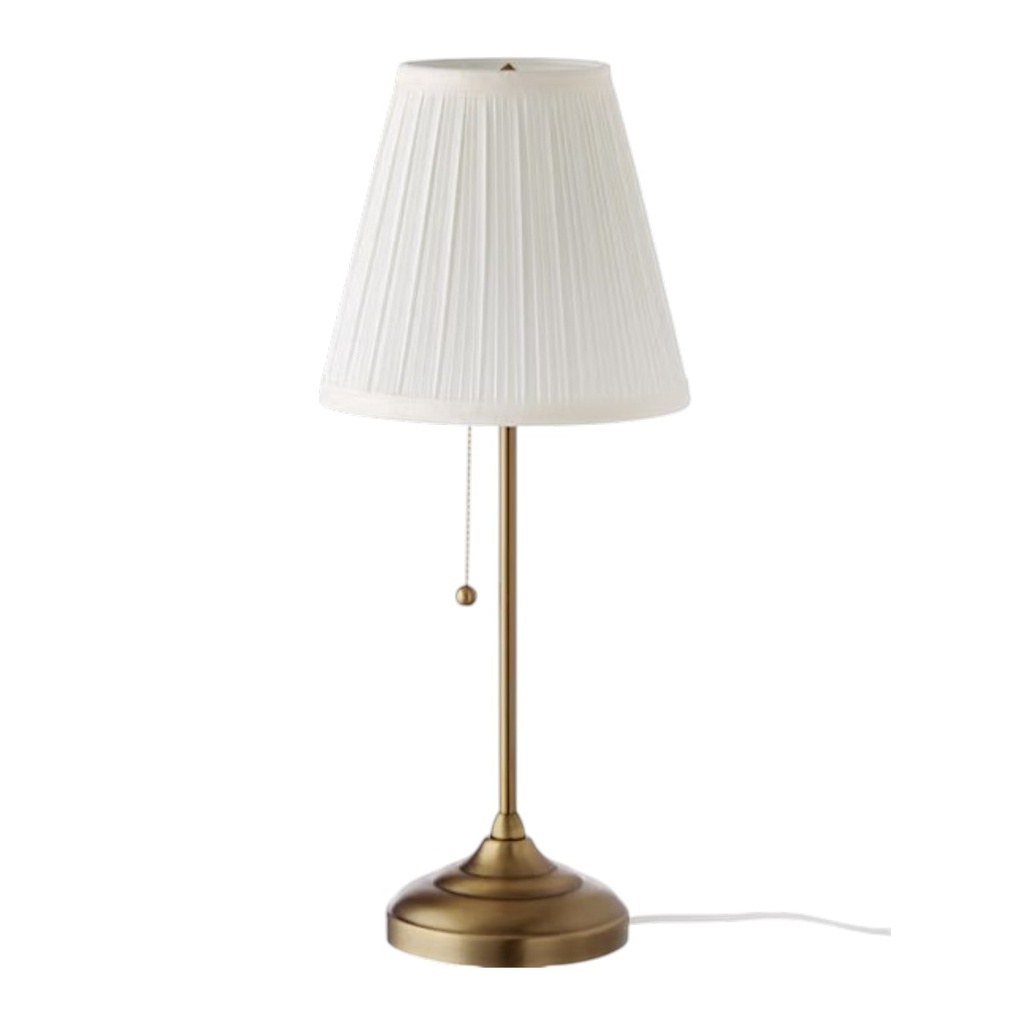 LAMPARA DE MESA METALICA DORADA 22X57CM