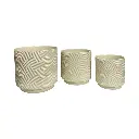 MACETA SETX3 DE CERAMICA 23X21CM, 19X18.5CM, 15X16CM