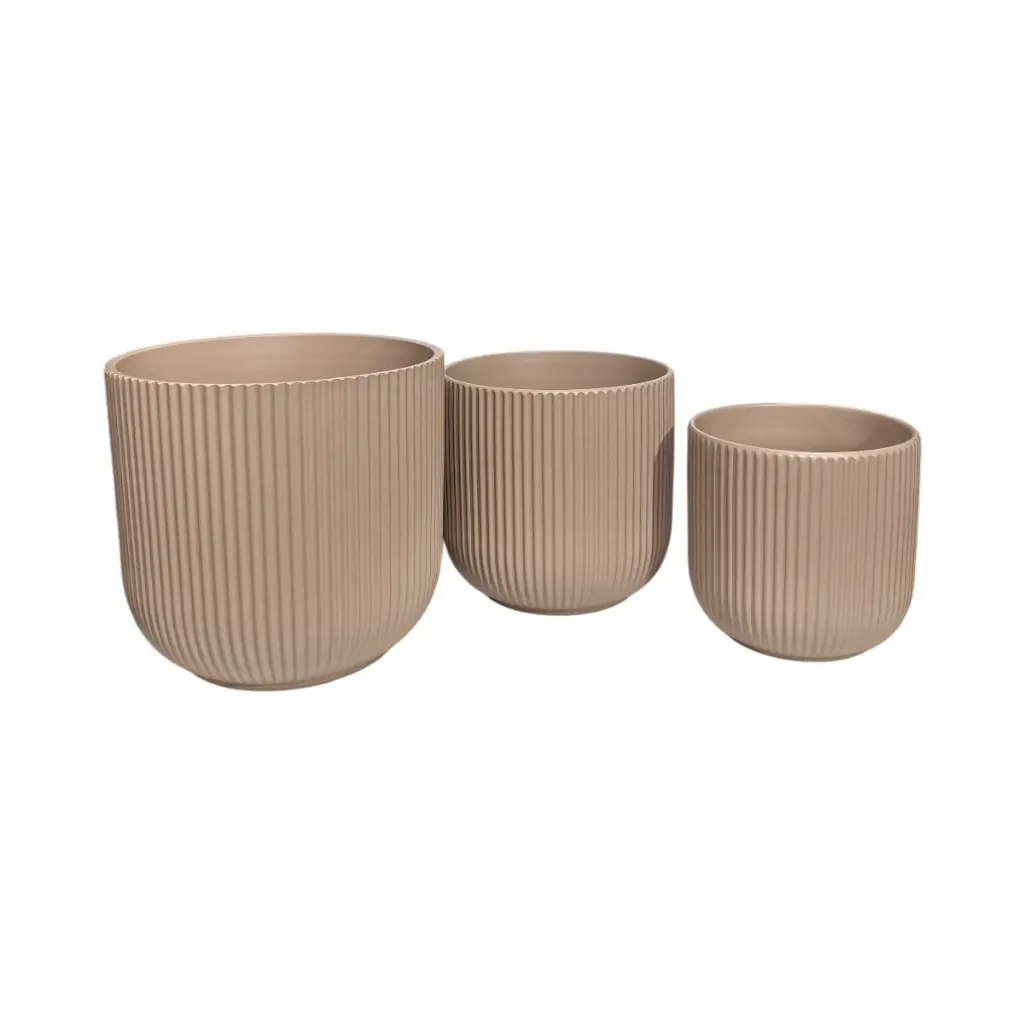 MACETA SETX3 DE CERAMICA 23X21CM, 19X18.5CM, 15X16CM