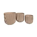 MACETA SETX3 DE CERAMICA 23X21CM, 19X18.5CM, 15X16CM