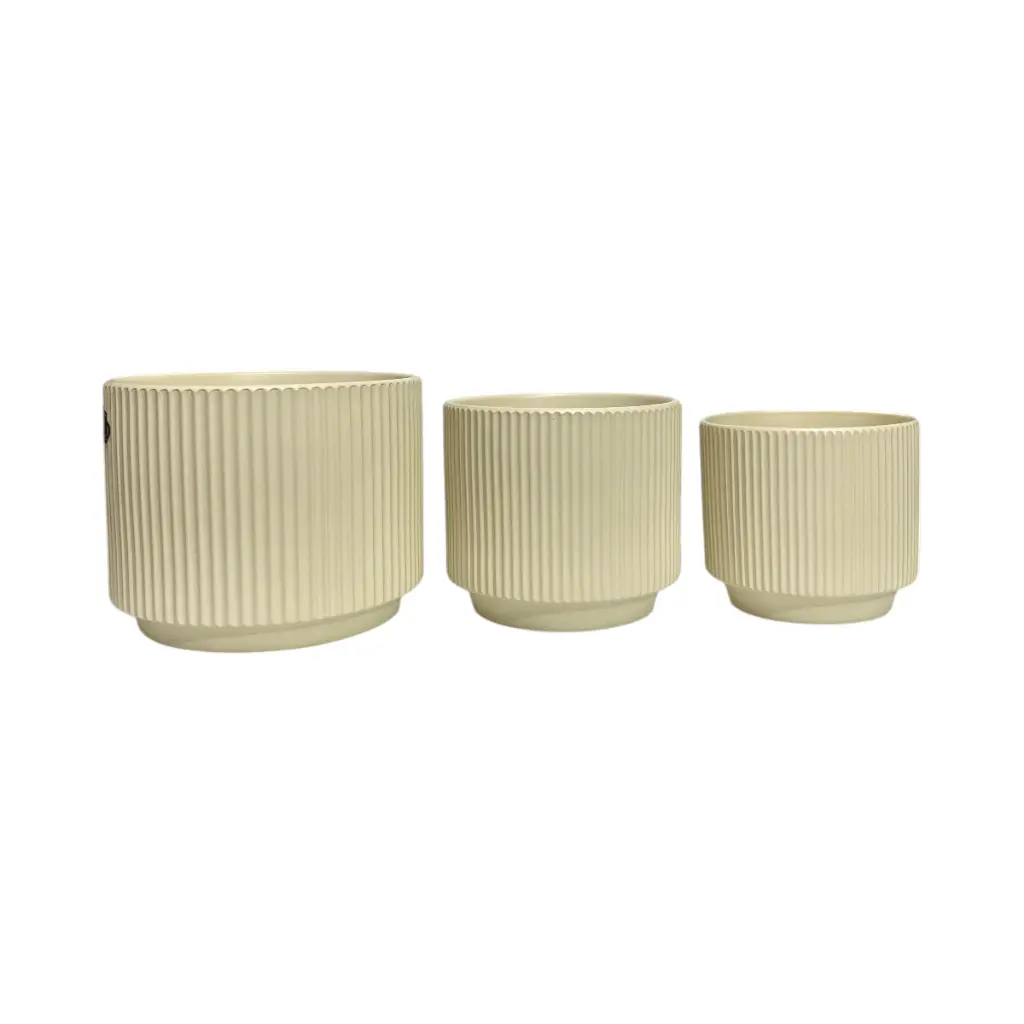 MACETA SETX3 DE CERAMICA 20X16CM, 16X14CM, 13X12CM  