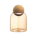 FRASCO DE VIDRIO CON TAPA DE CORCHO 9X14CM 400ML  