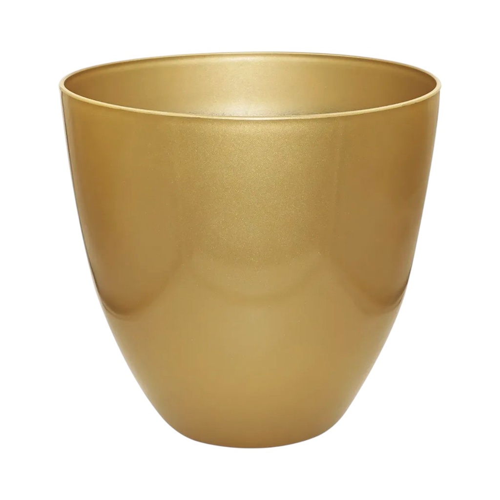 MACETERO DORADO PVC 32X30.5CM