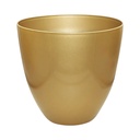 MACETERO DORADO PVC 32X30.5CM