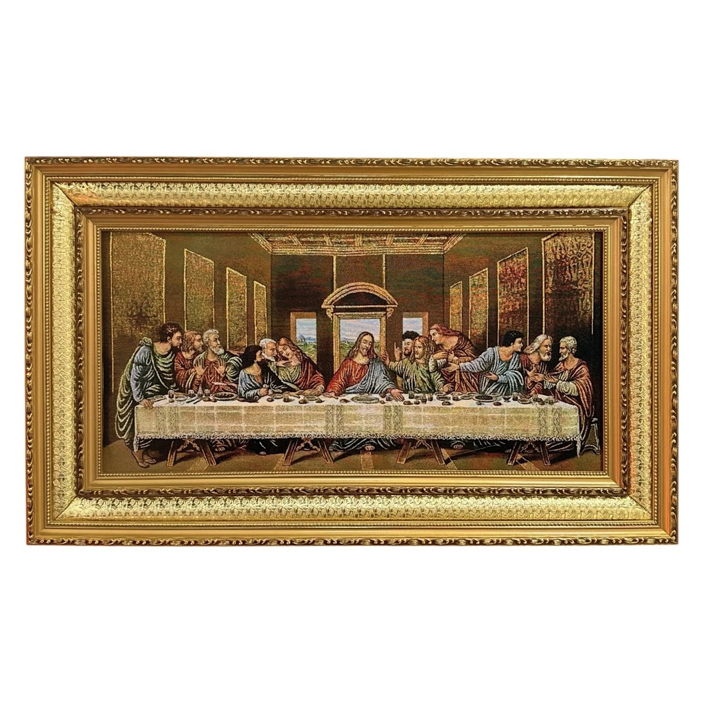 CUADRO ULTIMA CENA CON GOBELINO 60X100 CM 