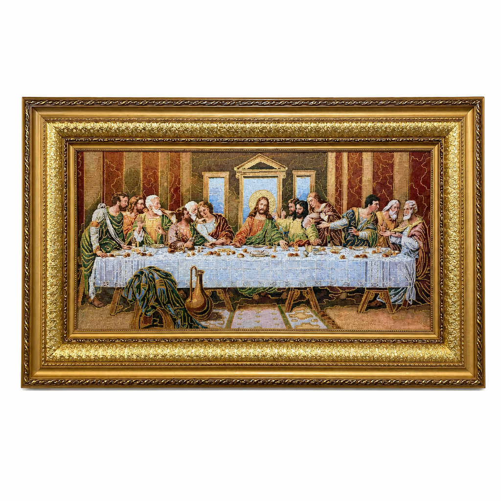 CUADRO ULTIMA CENA CON GOBELINO 60X100 CM  