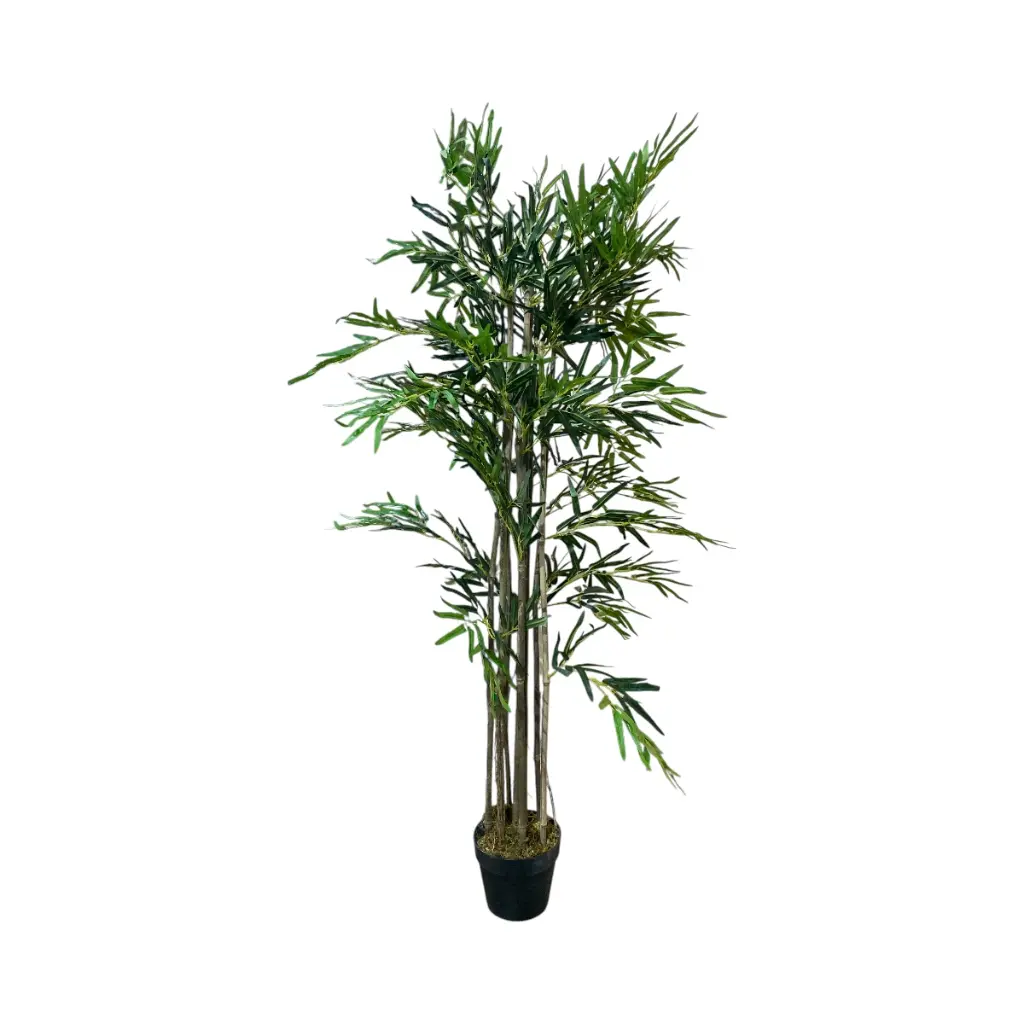 Planta de bambú artificial con maceta 150cm