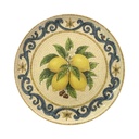 PLATO POSTRE LIMON DE PORCELANA 20CM