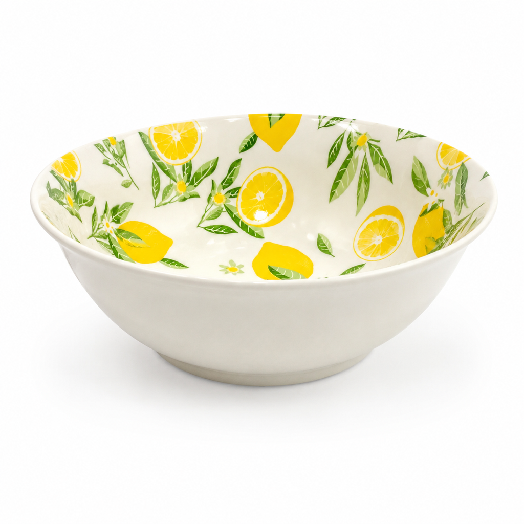 BOWL DISEÑO LIMON DE PORCELANA 20.5X7CM 