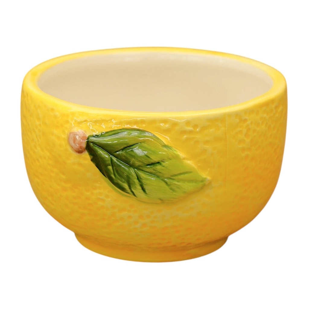 POZUELO DE CERAMICA CON DISEÑO DE LIMON 13.5X8CM