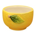 POZUELO DE CERAMICA CON DISEÑO DE LIMON 13.5X8CM