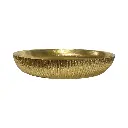 Bandeja dorada circular decorativa, 21x3.5cm. Ref:ES28692 
