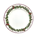 Plato base navideño, estilo moderno. 33cm, Guirnaldas y Bastones.