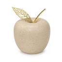Manzana Decorativa de Cerámica Beige, estilo Nórdico, Minimalista. 8x8cm 