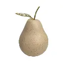 Pera Decorativa de Cerámica Beige, estilo Nórdico, Minimalista. 9x13cm  