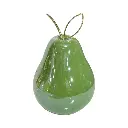 Pera Decorativa de Cerámica Premium, estilo Glam. 9x13cm