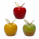 Manzana Decorativa de Cerámica Premium, estilo Glam. 8x8cm