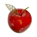 Manzana Decorativa de Cerámica Premium, estilo Glam. 9x10 Cm.