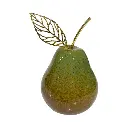 Pera Decorativa de Cerámica Premium, estilo Glam. 7x12cm