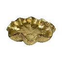Bandeja decorativa de diseño ondulado, poliresina, estilo glam Ref:TG536107 25x23.5x7cm 
