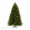 Árbol de Navidad artificial con luz incorporada, 2 tipos de rama bisagra. Alto: 210cm, Ø140cm Ref:126189