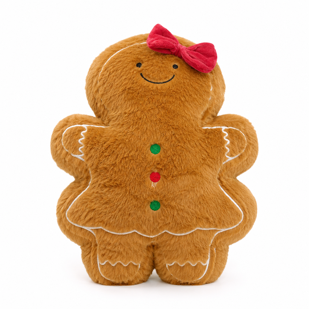Cojín navideño Muñeca de Jengibre. 29x34cm  