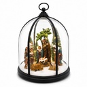 Nacimiento en Cúpula con luz y musical, 3AA1.5V o USB C. Ø26cm x 35cm 