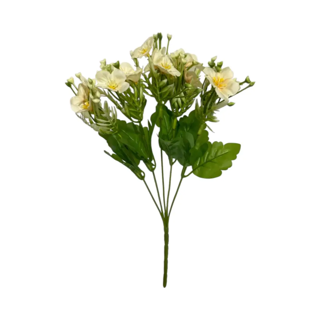 Flor artificial clavel, tela y pvc, 40cm 