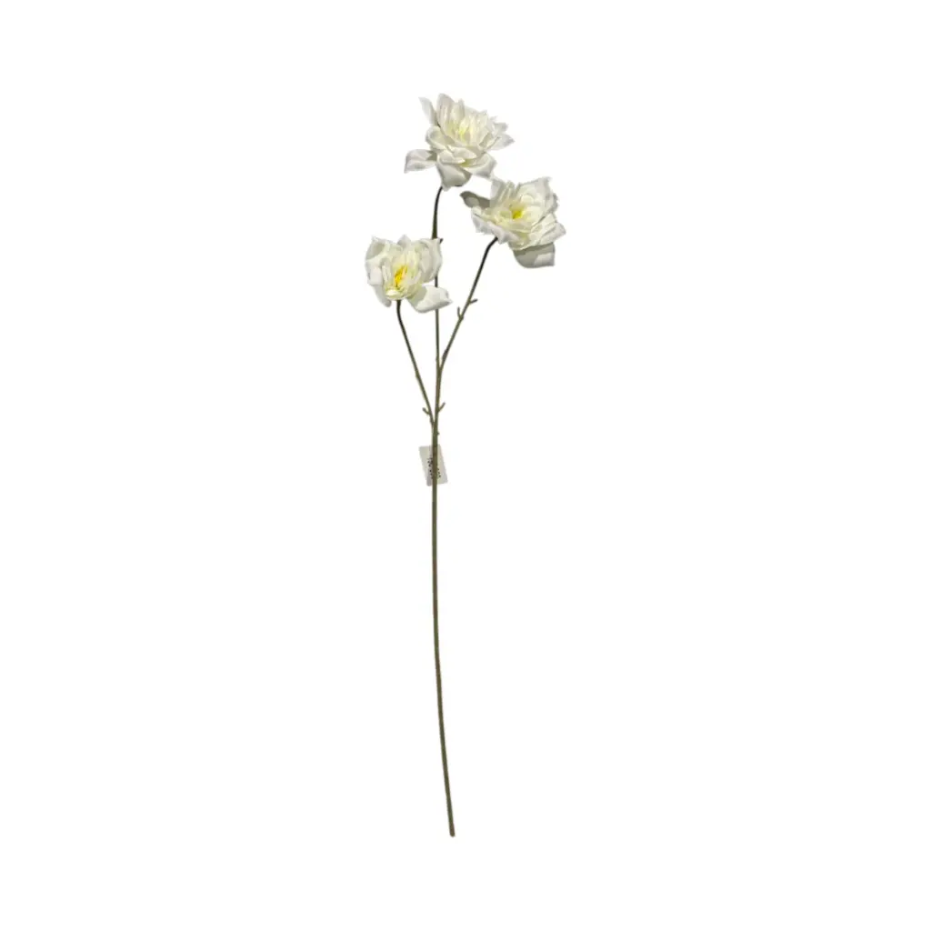 Flor artificial, 2 colores tela y pvc, 65cm 