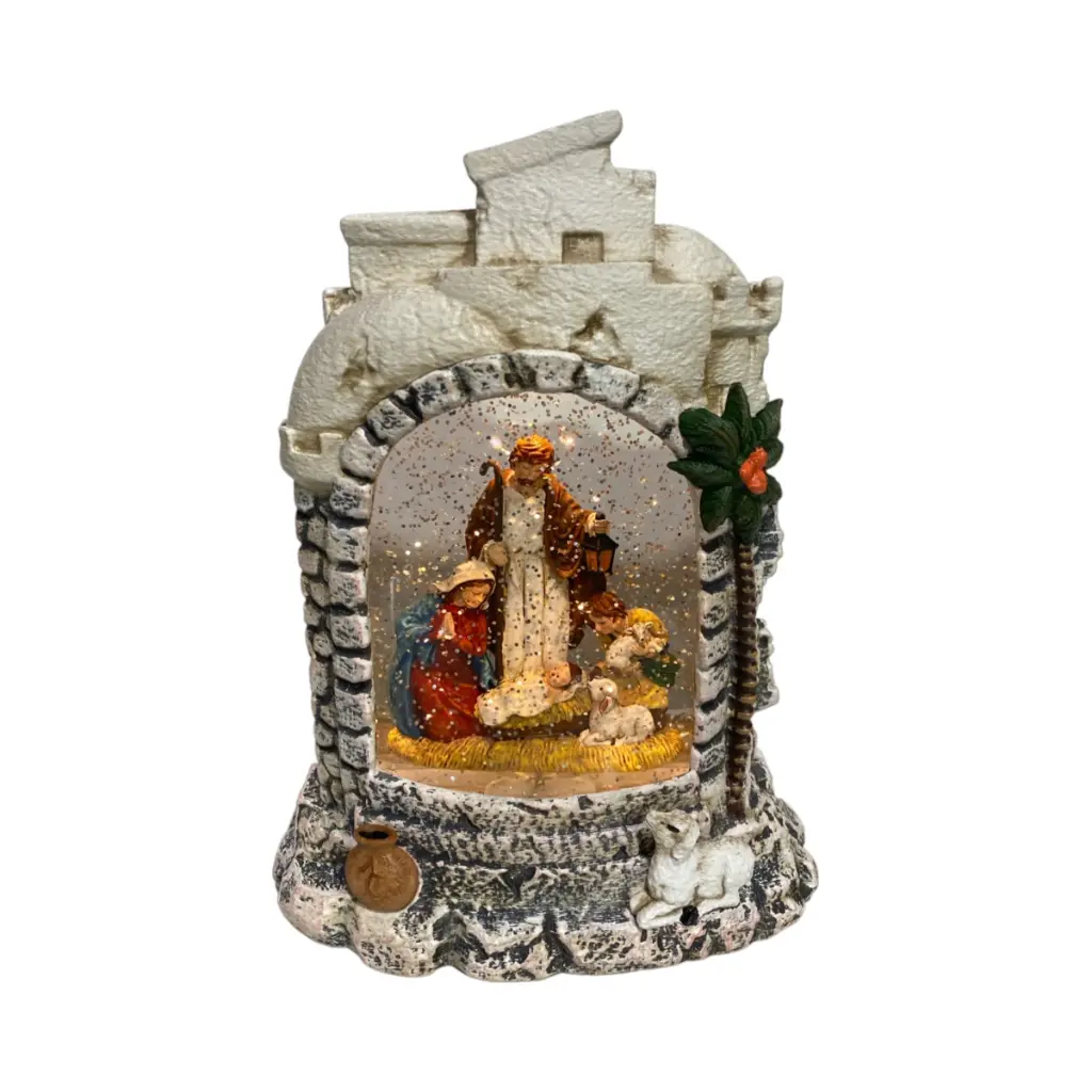 Nacimiento con luz, musical, usb. 18.5x10.5x26cm