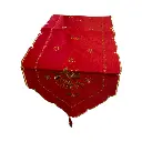 Camino de Mesa Navideño Campanas Rojo. 40x190cm  