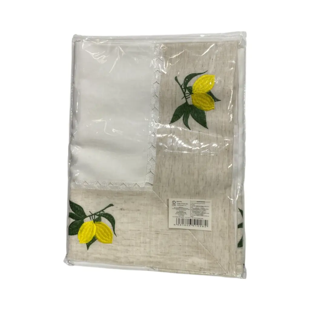 Mantel de Tela Limones, 6-8 puestos