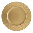 Plato Base Dorado pvc, Ø33cm. Ref:PT131-059