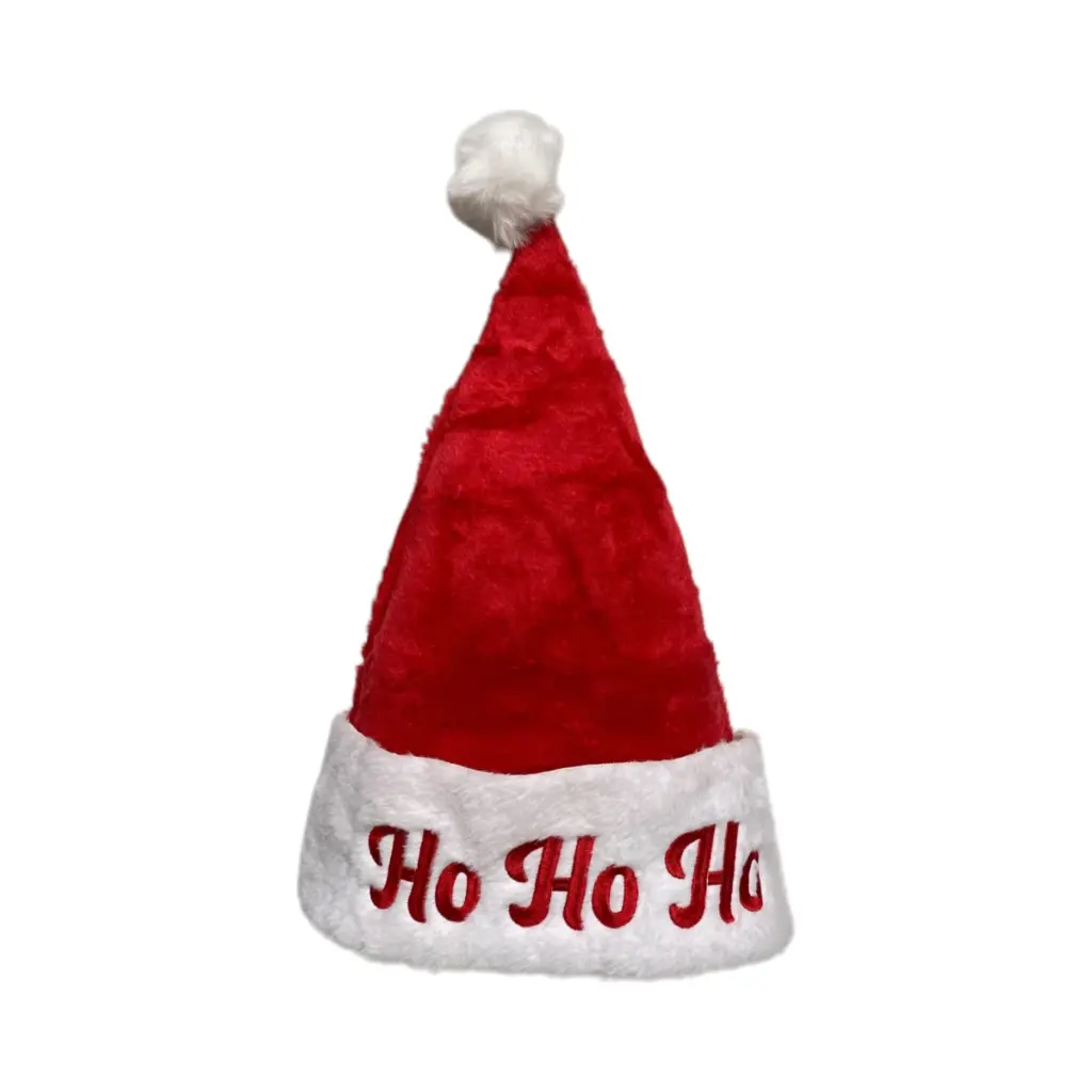 Gorro Navideño Rojo Ho Ho Ho, 30x45cm 