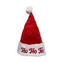 Gorro Navideño Rojo Ho Ho Ho, 30x45cm 