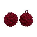 Esfera Navideña vino bolitas, setx2pcs. Ø10cm - Ref:ES29380. 