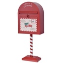 Buzón Navideño Rojo Metalico, Ref:33 255713. (20x11x50cm)