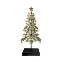 Árbol Navideño Champagne/Crema, resina. Ref:TG76615 (21x9x48cm) 