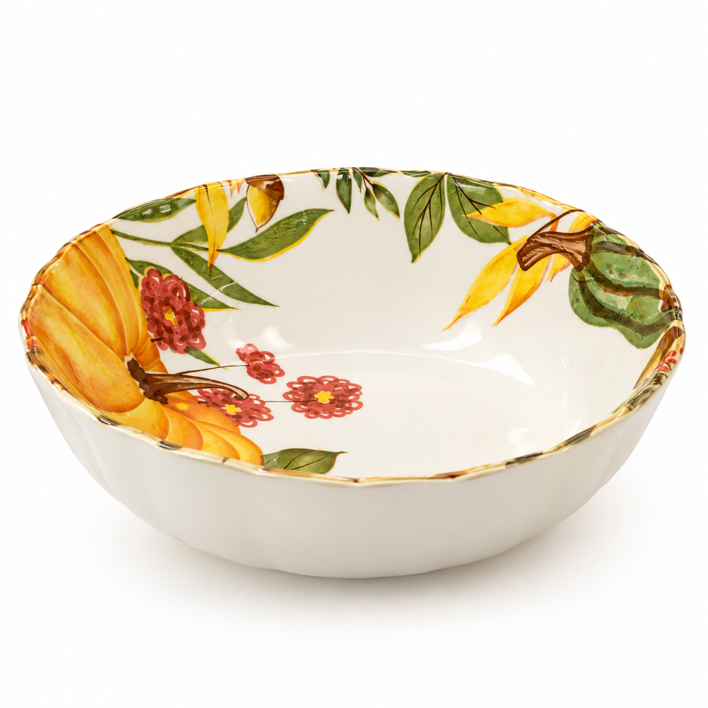Bowl sopero de ceramica calabaza 15.5x6cm Coleccion Cosecha