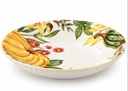 Plato hondo de cerámica calabaza 20x3.5cm, colección cosecha thanksgiving