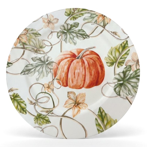 Plato base de calabaza. Colección: Cosecha, 33cm 