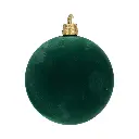 Esfera navideña verde/roja terciopelo, Ø30 cm. Ref:ES26679