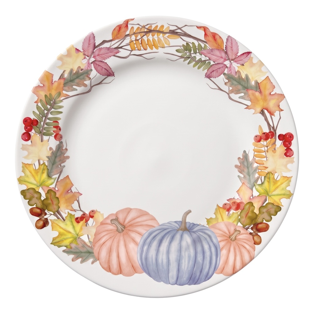 Plato base de calabaza, colección cosecha. Ø33cm
