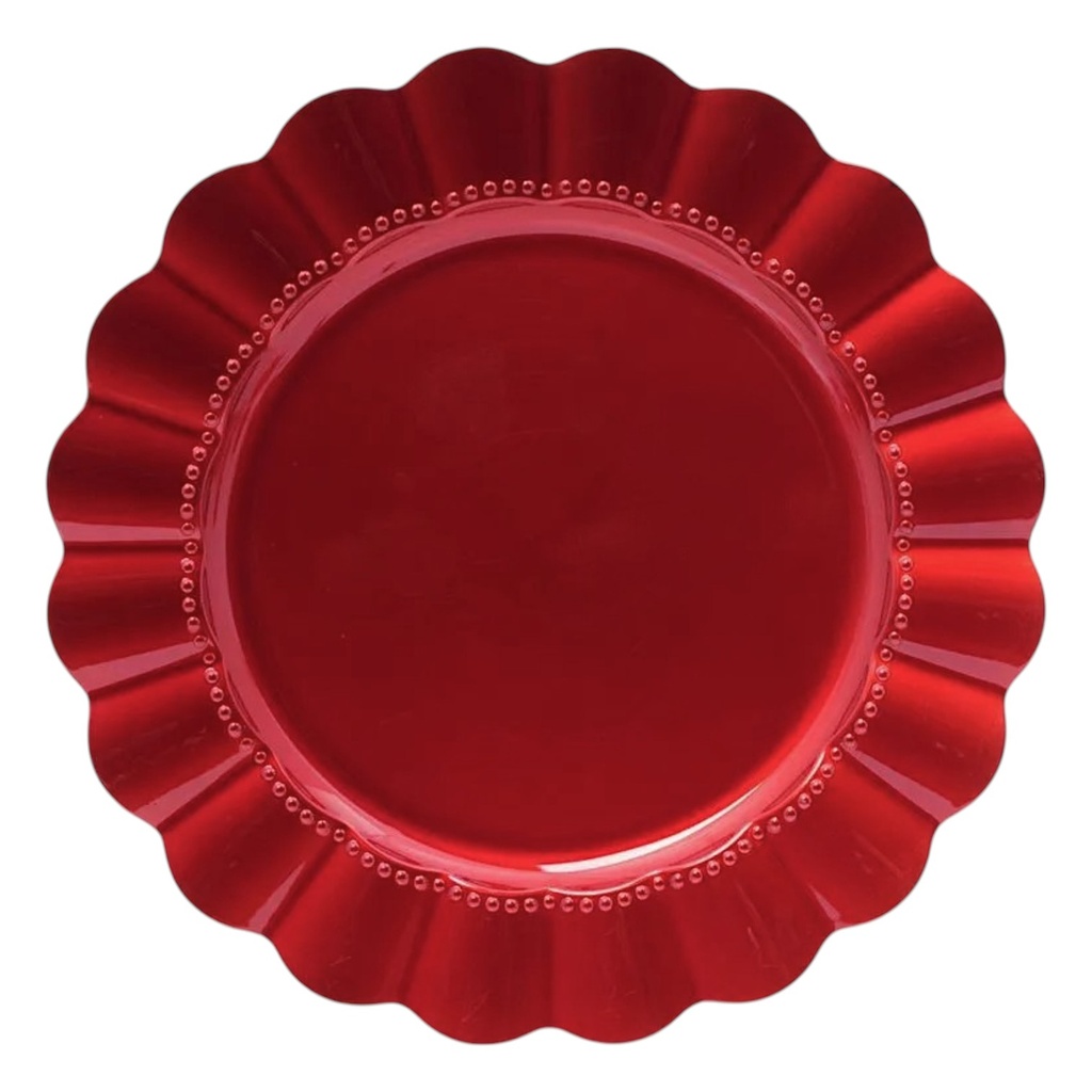 Plato Base Rojo Ø33cm. Ref:ES29209