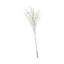 Rama Navideña Espiga pvc blanca 65cm 