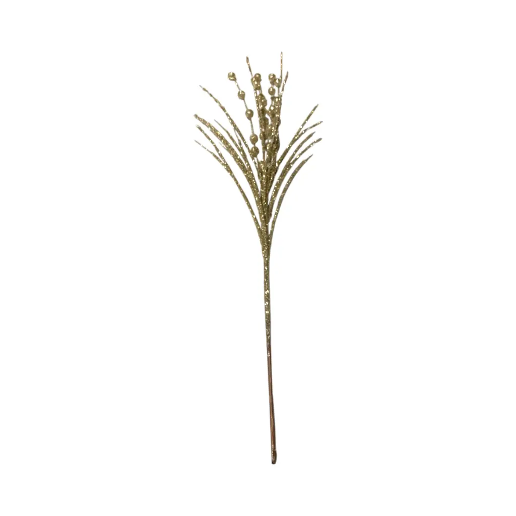 Rama Navideña Espiga pvc champagne 58cm 