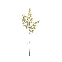 Rama Navideña pvc, hojas dorada. 100cm
