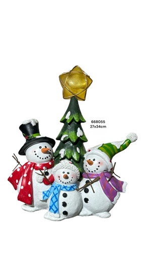 [668055] ADORNO NAV. NIEVE C/ LUCES REF:TG608184 27X24CM